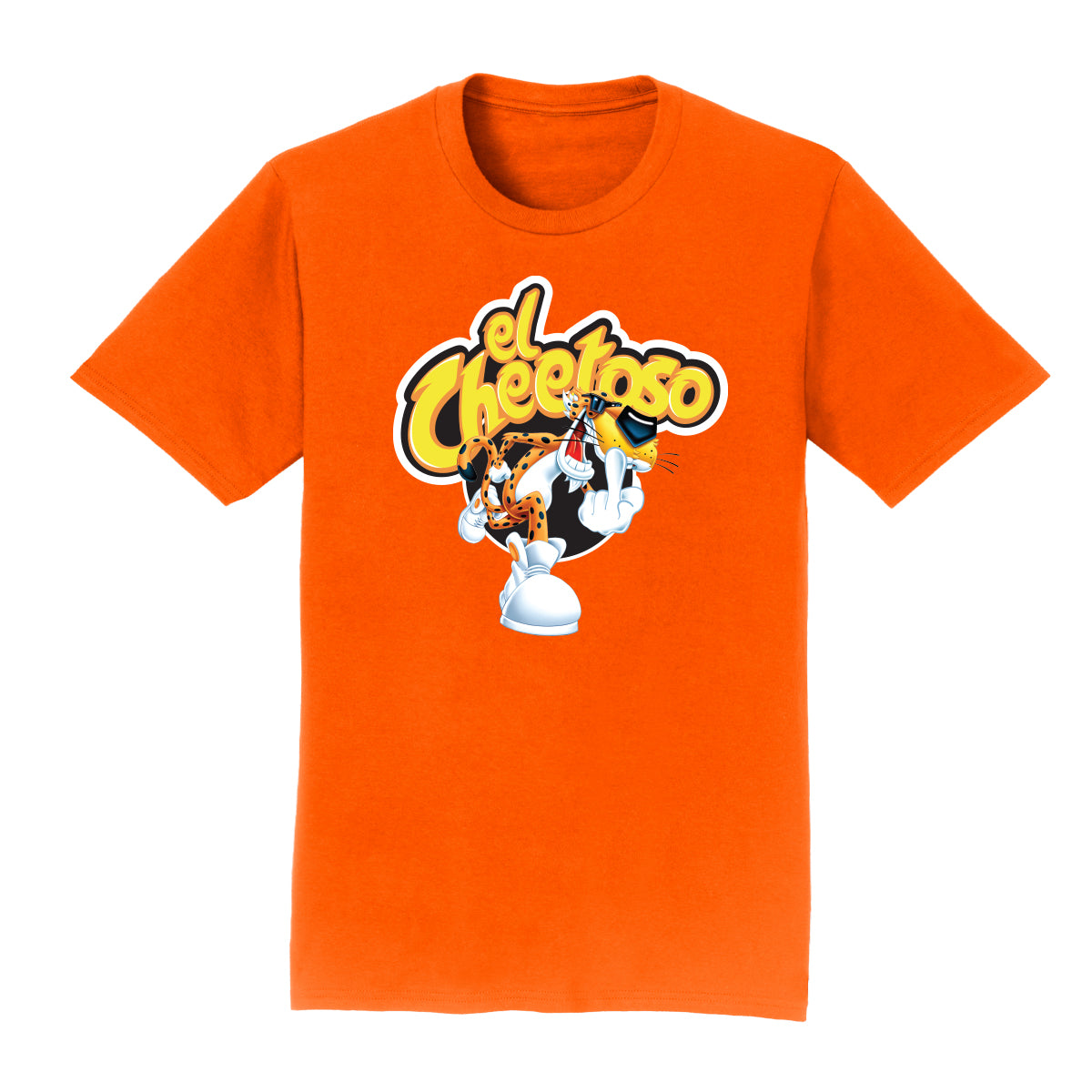 T shirt - EL CHEETOSO short sleeve Orange, Black
