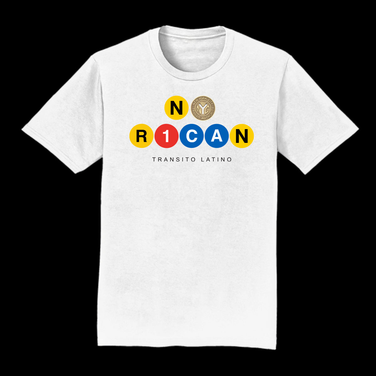T shirt - NY RICAN short sleeve Black, White