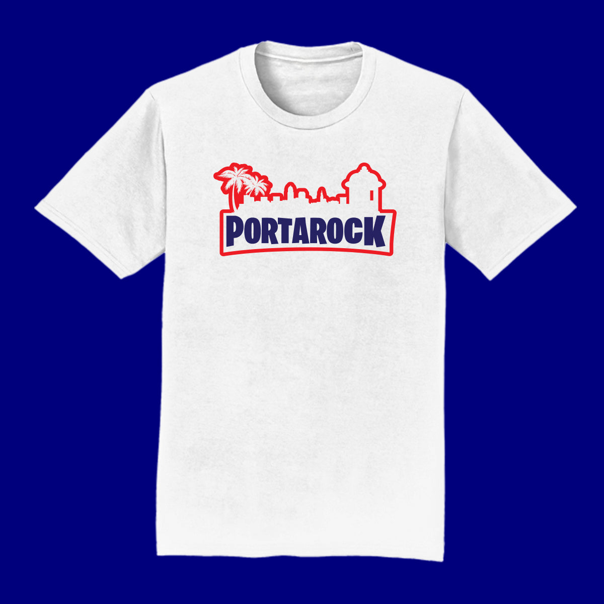T shirt - PORTAROCK short sleeve - Royal, Black, White, Red, Navy